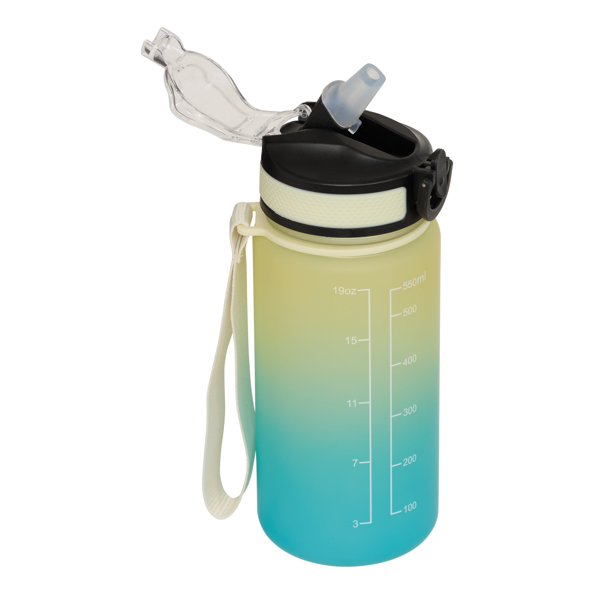 Sport cu straw bot petg 0,6 l asortat - Five