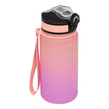 Sport cu straw bot petg 0,6 l asortat - Five