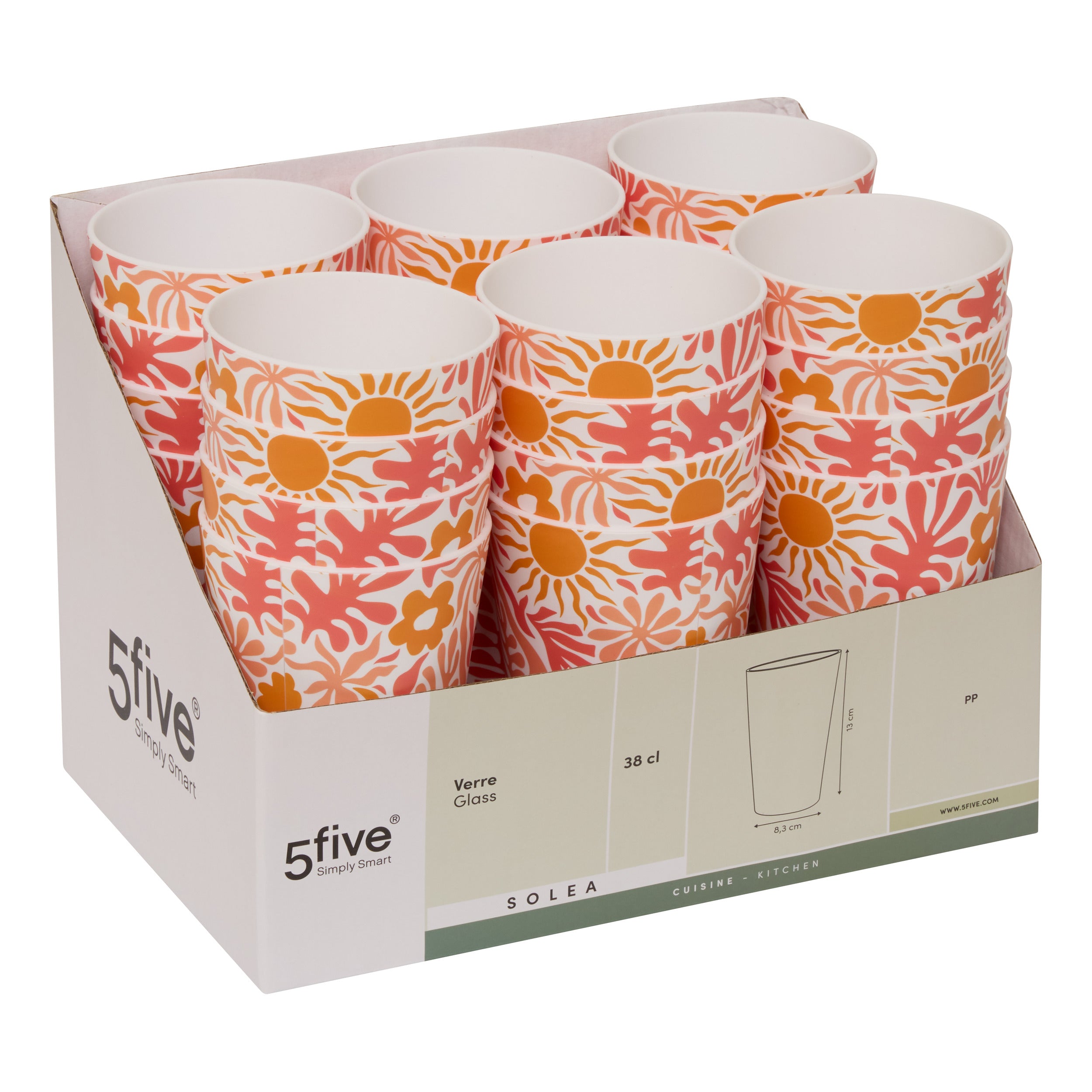 Cup 38 cl print solea disp - Five