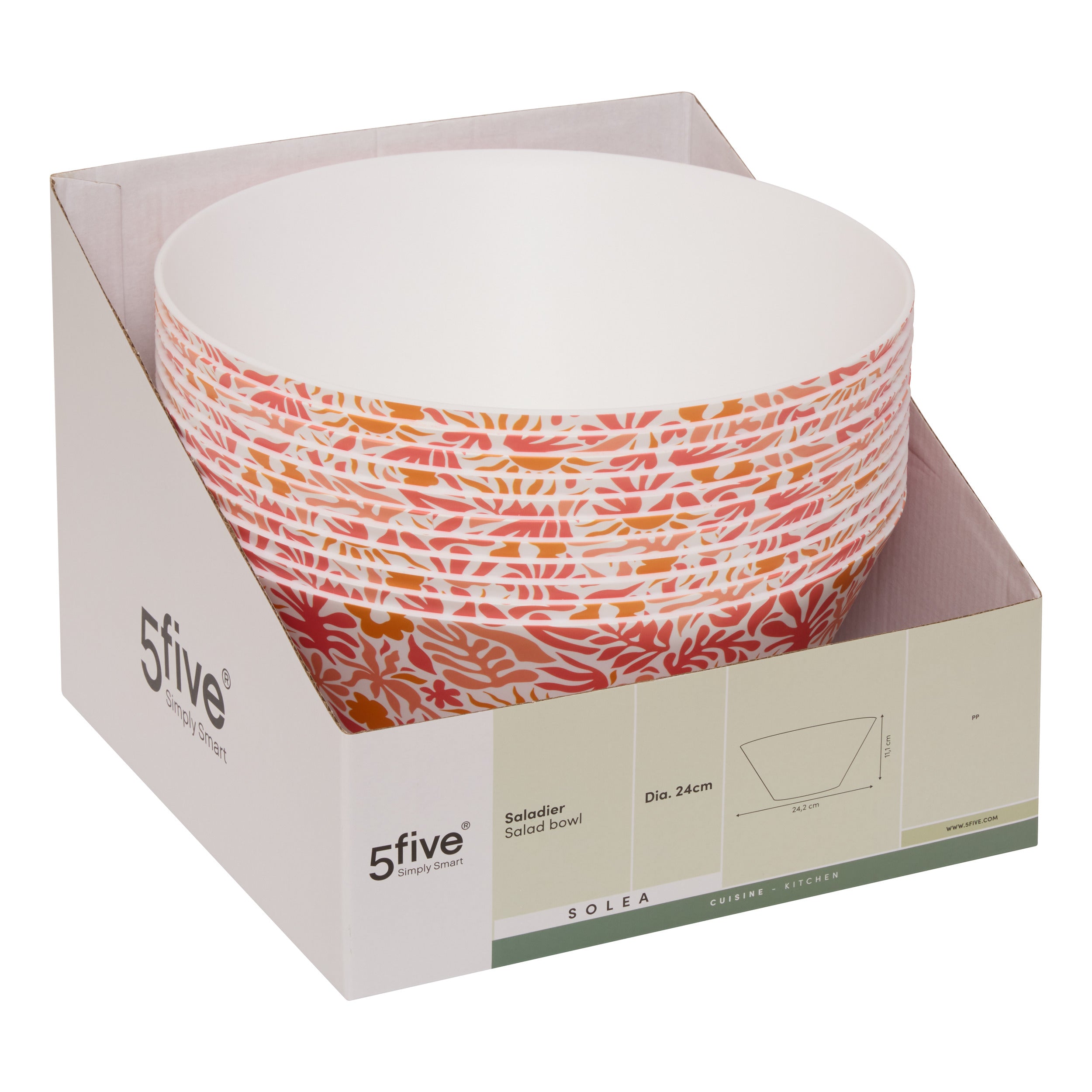 Salad 25 cm print solea disp - Five