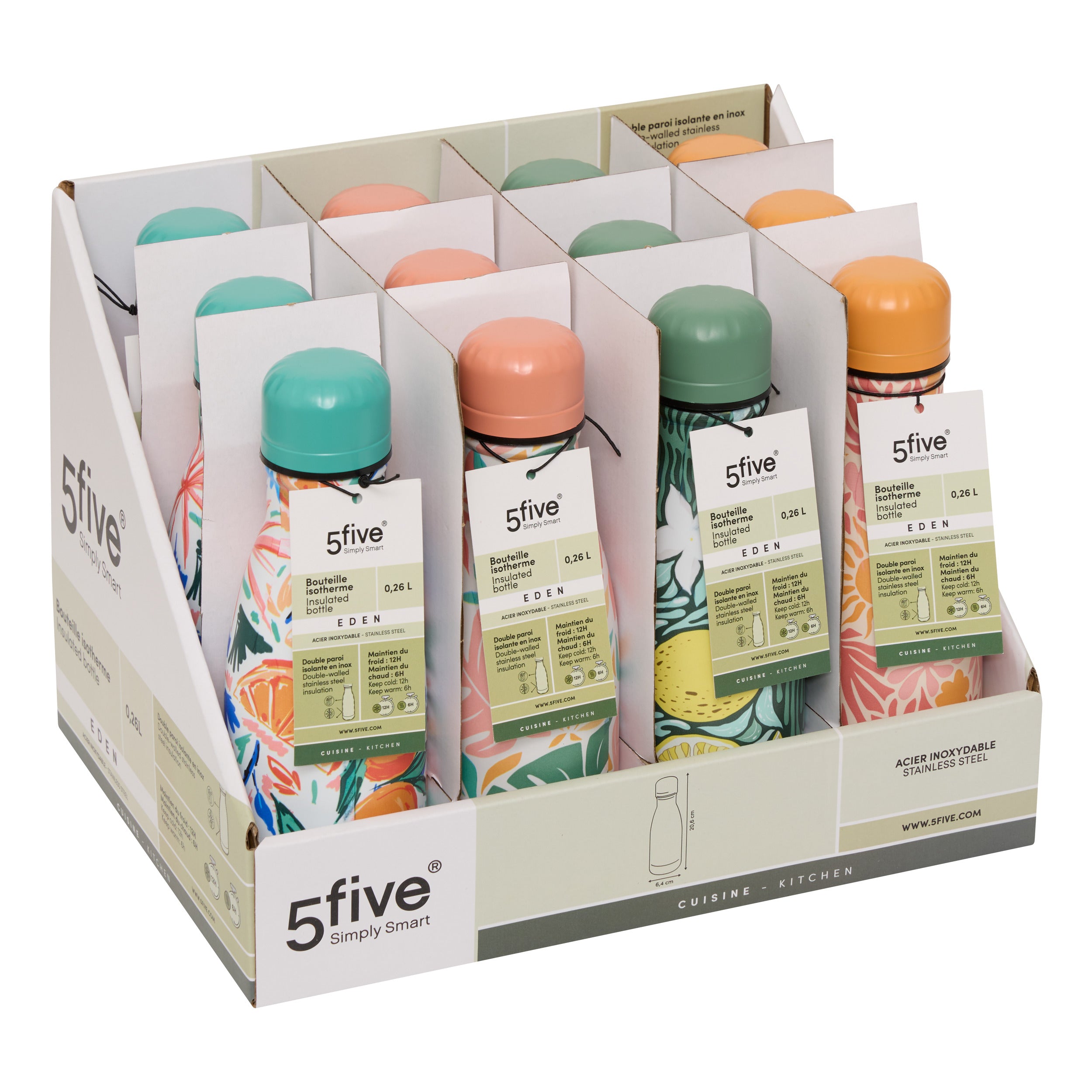 Iso bottl 0,26 l eden asortat disp - Five