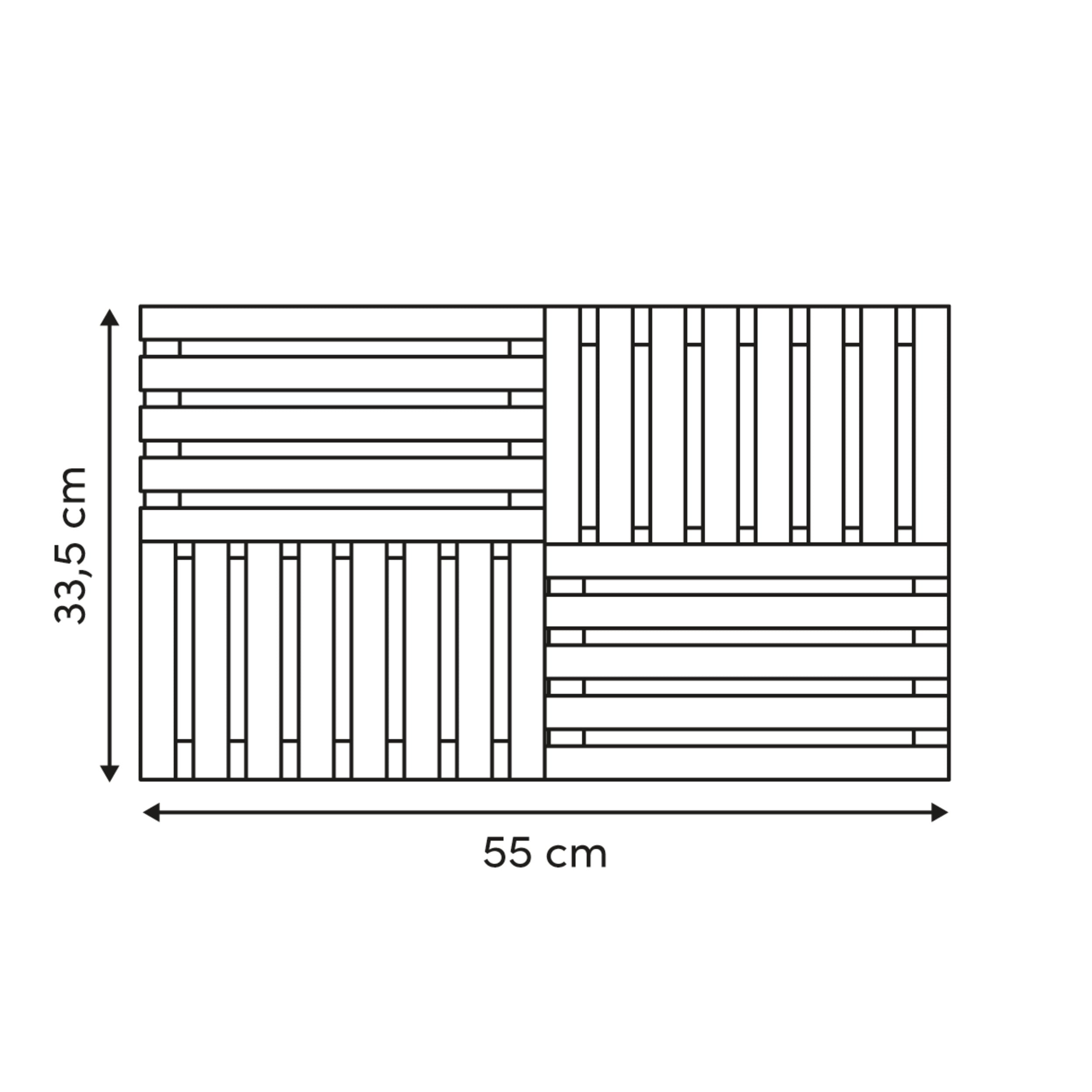 Bamboo duckboard 55 x 33 cm - Five