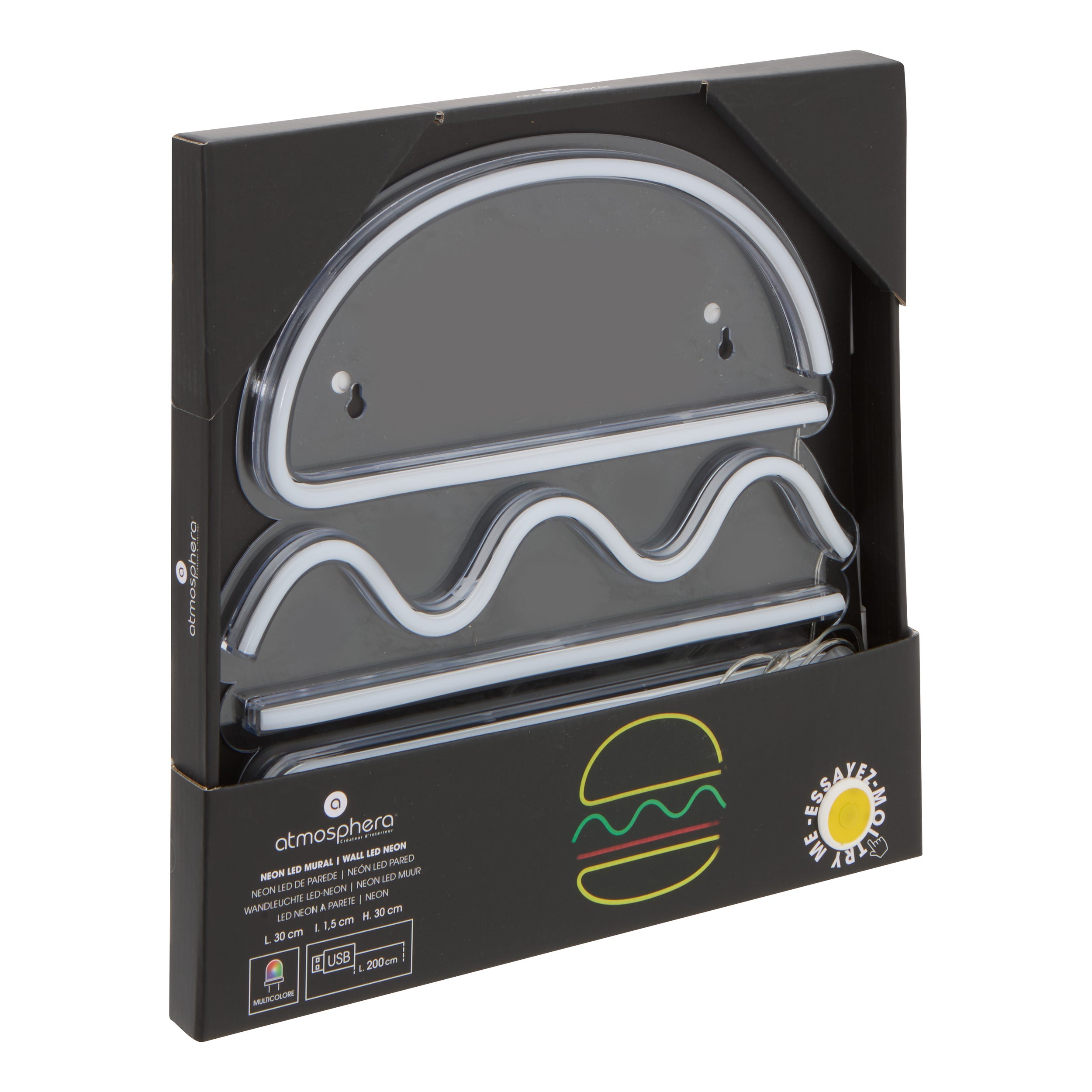 Corp de iluminat, burger wall LED neon L30 - Atmosphera