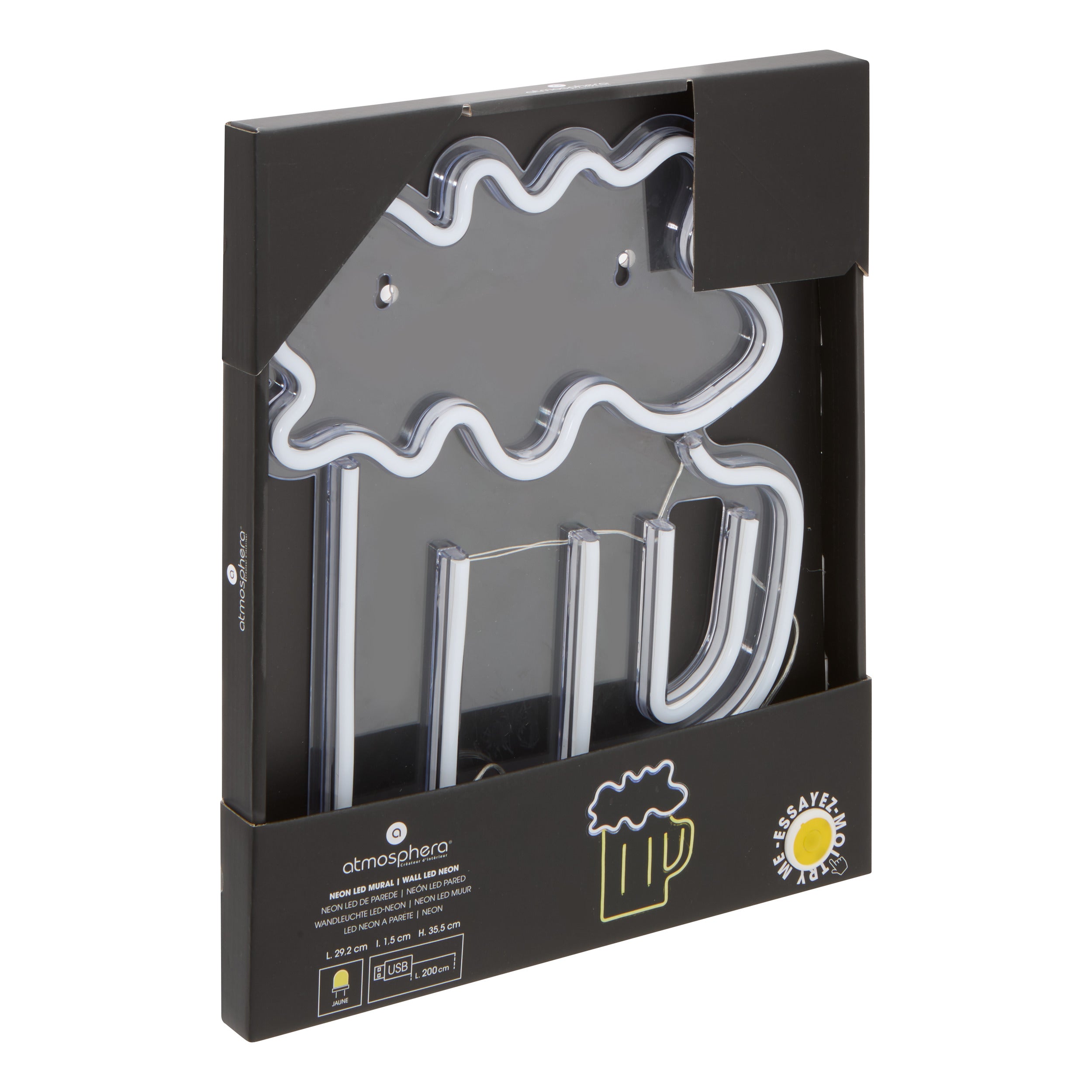 Corp de iluminat, beer wall LED neon H35 cm - Atmosphera
