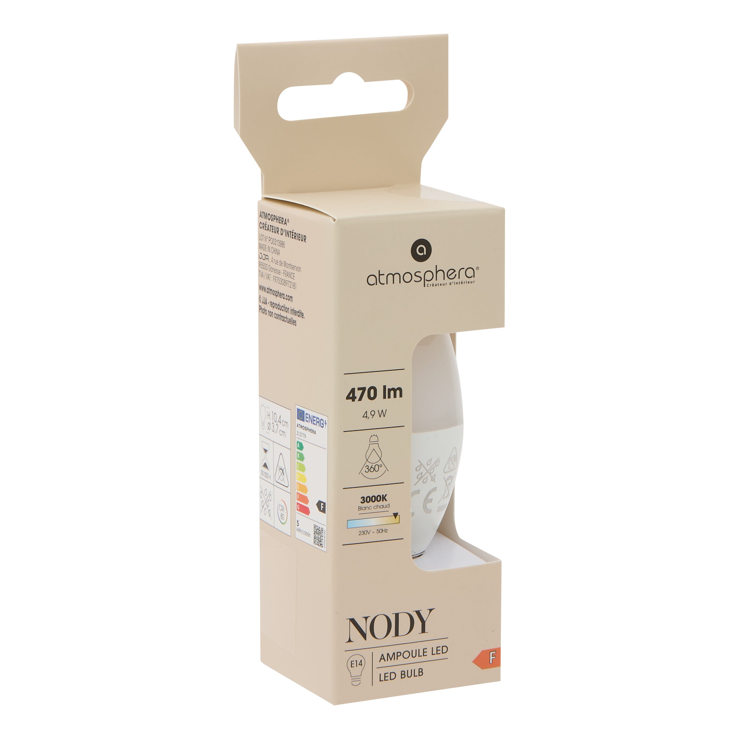 Corp de iluminat, alb LED bulb e14 c37 - Atmosphera