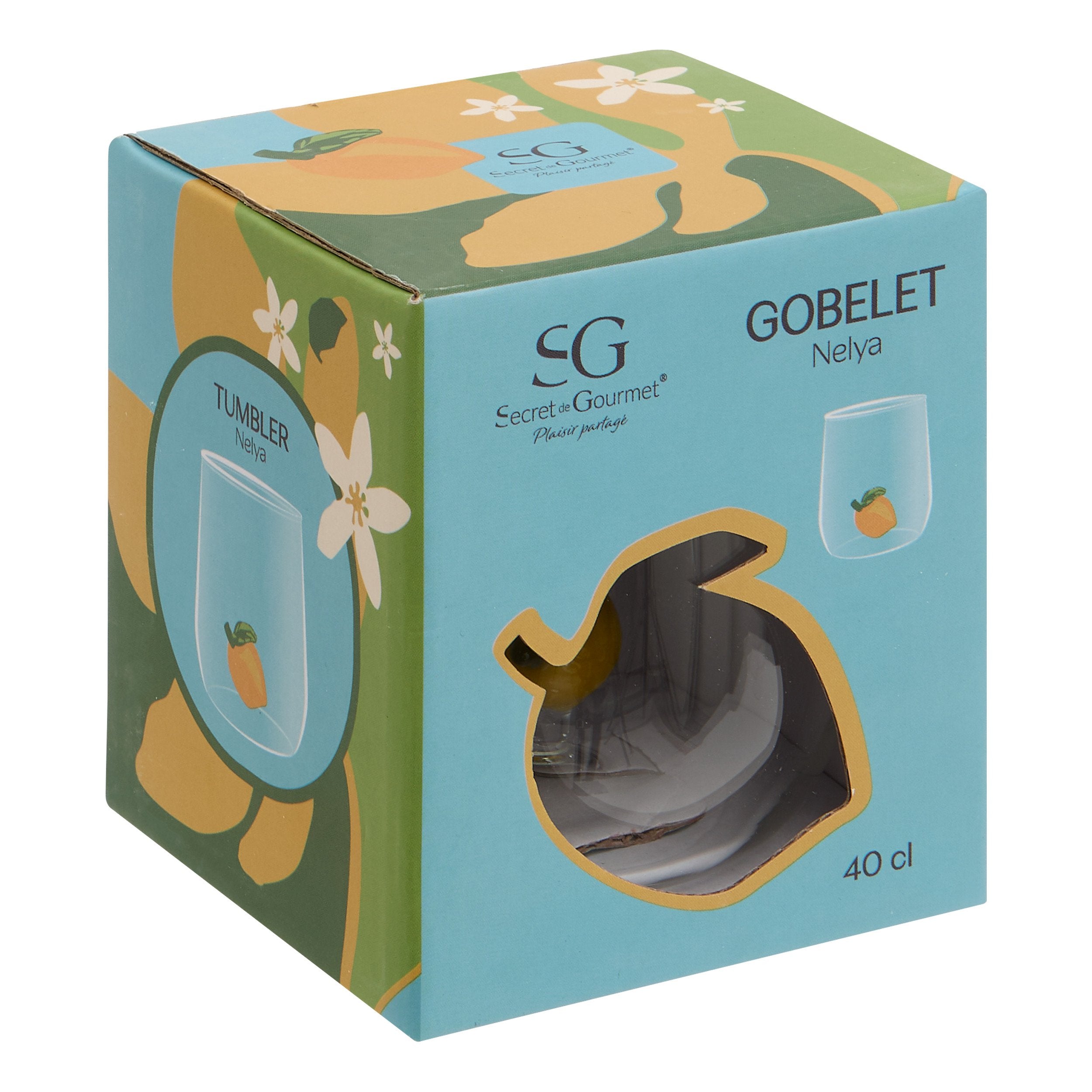 Pahar jos Nelya 40 cl, sticla, diverse modele