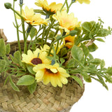 Floare decorativa, daisy basket compo tifi H20 cm - Atmosphera