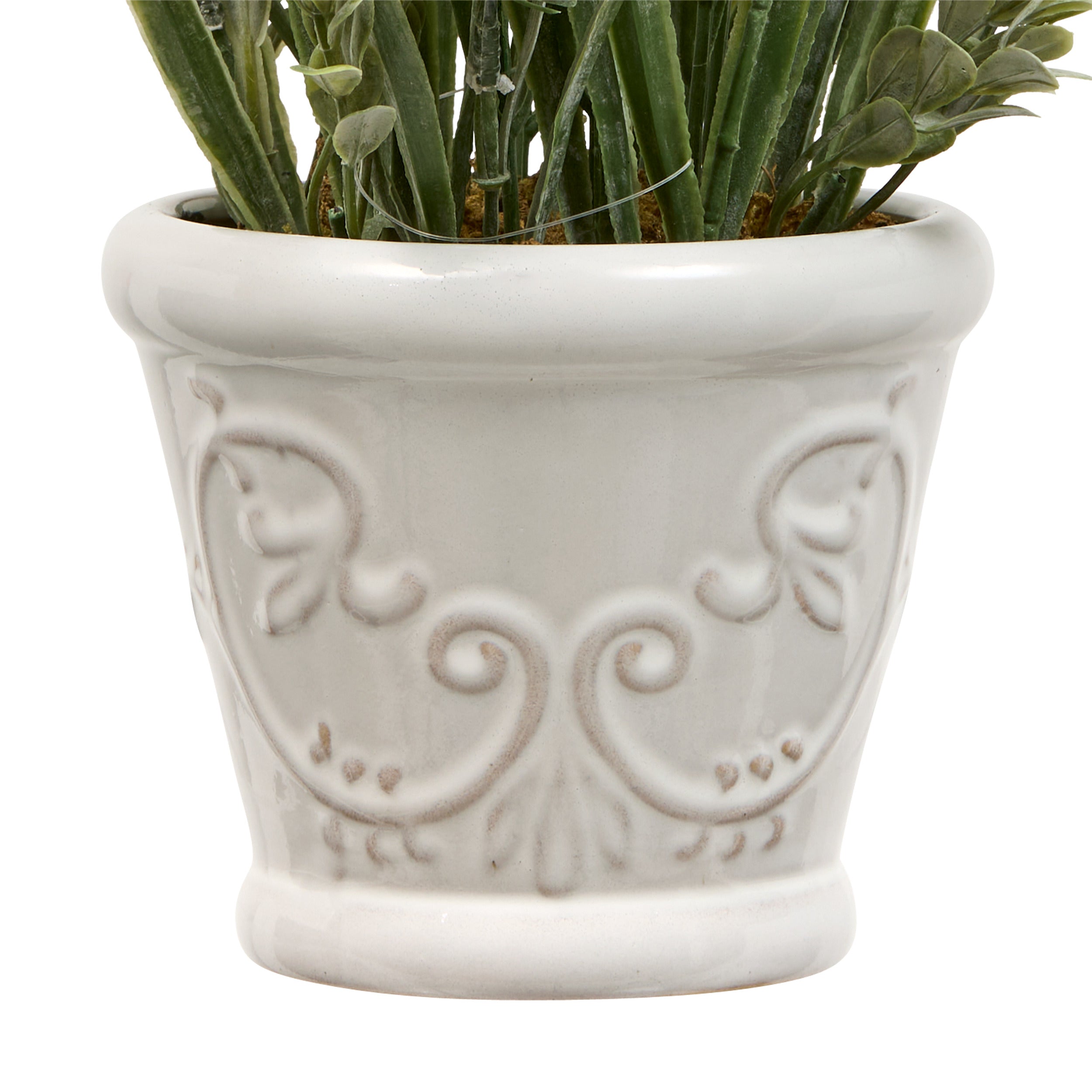 Floare decorativa, lavander ceramica compo prov H35 cm - Atmosphera