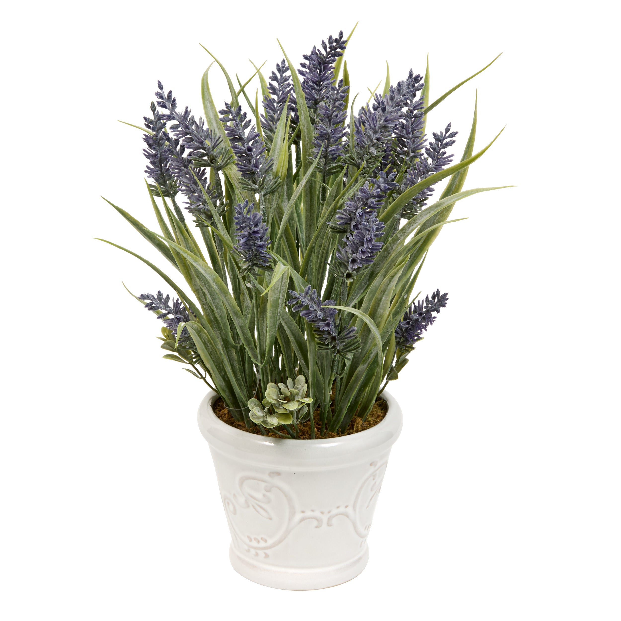 Floare decorativa, lavander ceramica compo prov H35 cm - Atmosphera