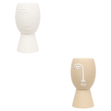 Decor pentru casa, ceramica face vaze pam H19.8 cm - Atmosphera