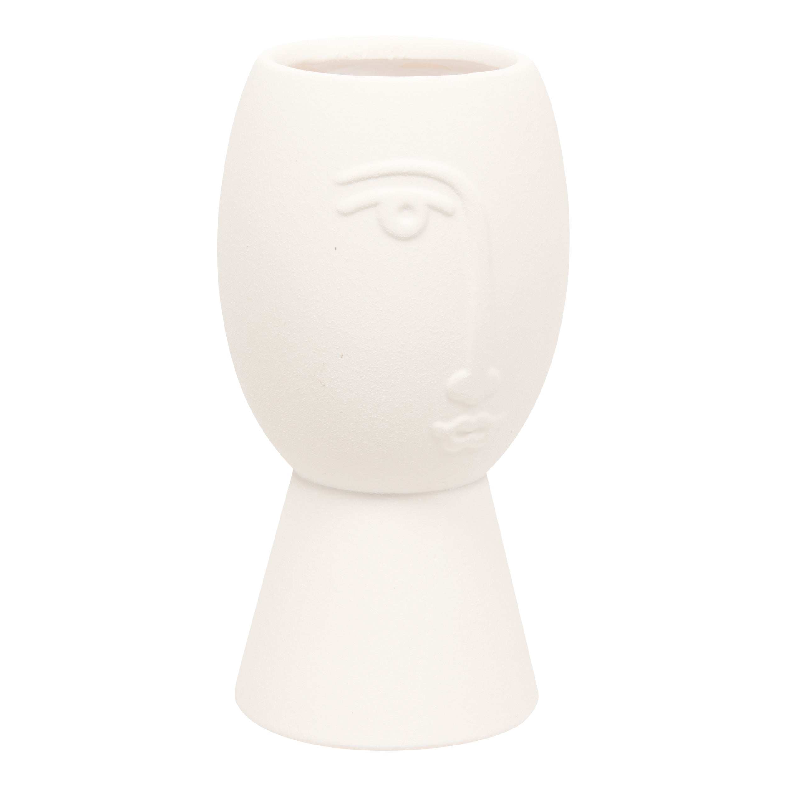Decor pentru casa, ceramica face vaze pam H19.8 cm - Atmosphera