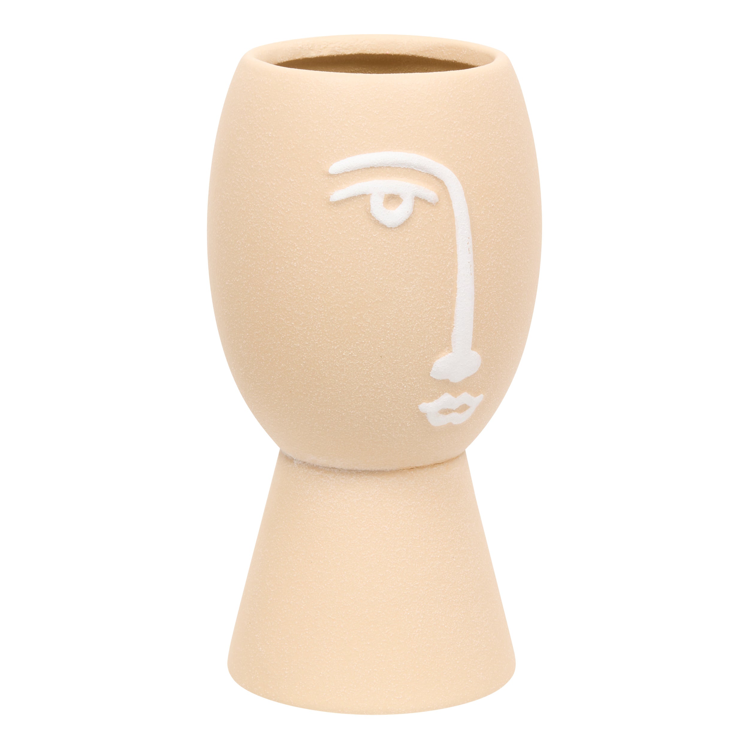 Decor pentru casa, ceramica face vaze pam H19.8 cm - Atmosphera