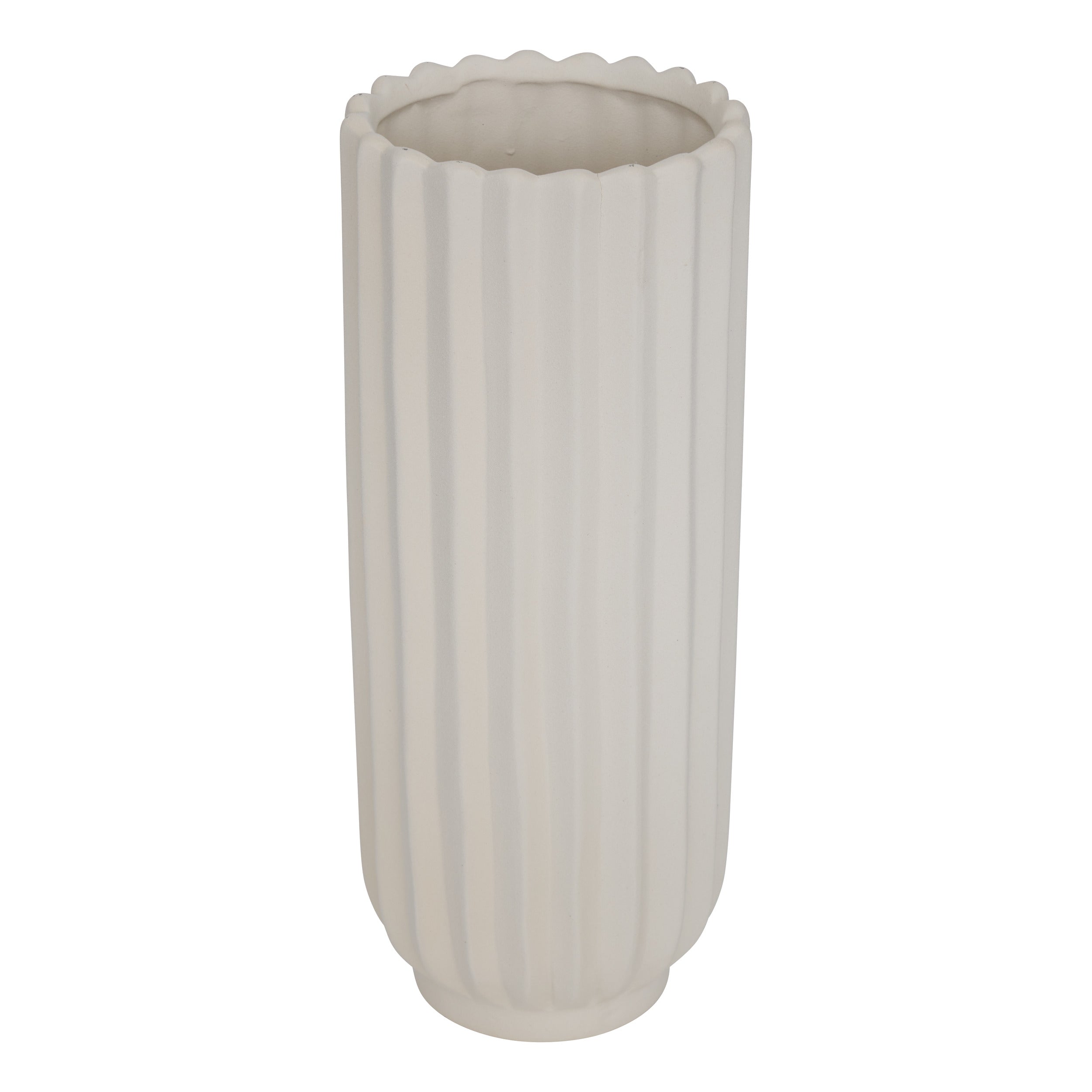 Decor pentru casa, strip vaze fernan alb H36.5 cm - Atmosphera