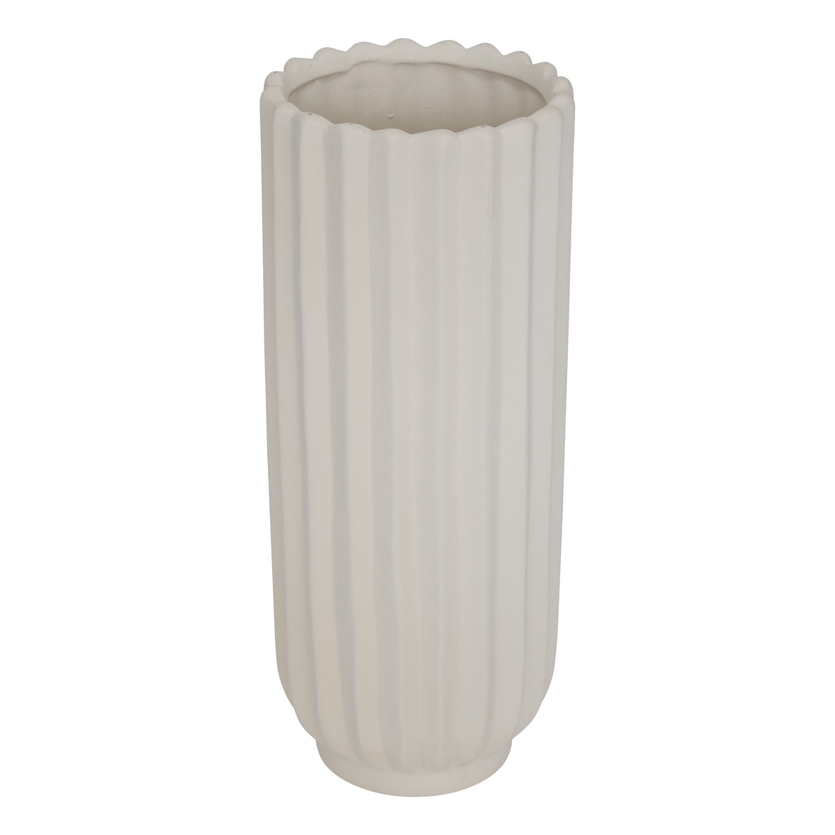 Decor pentru casa, strip vaze fernan alb H36.5 cm - Atmosphera