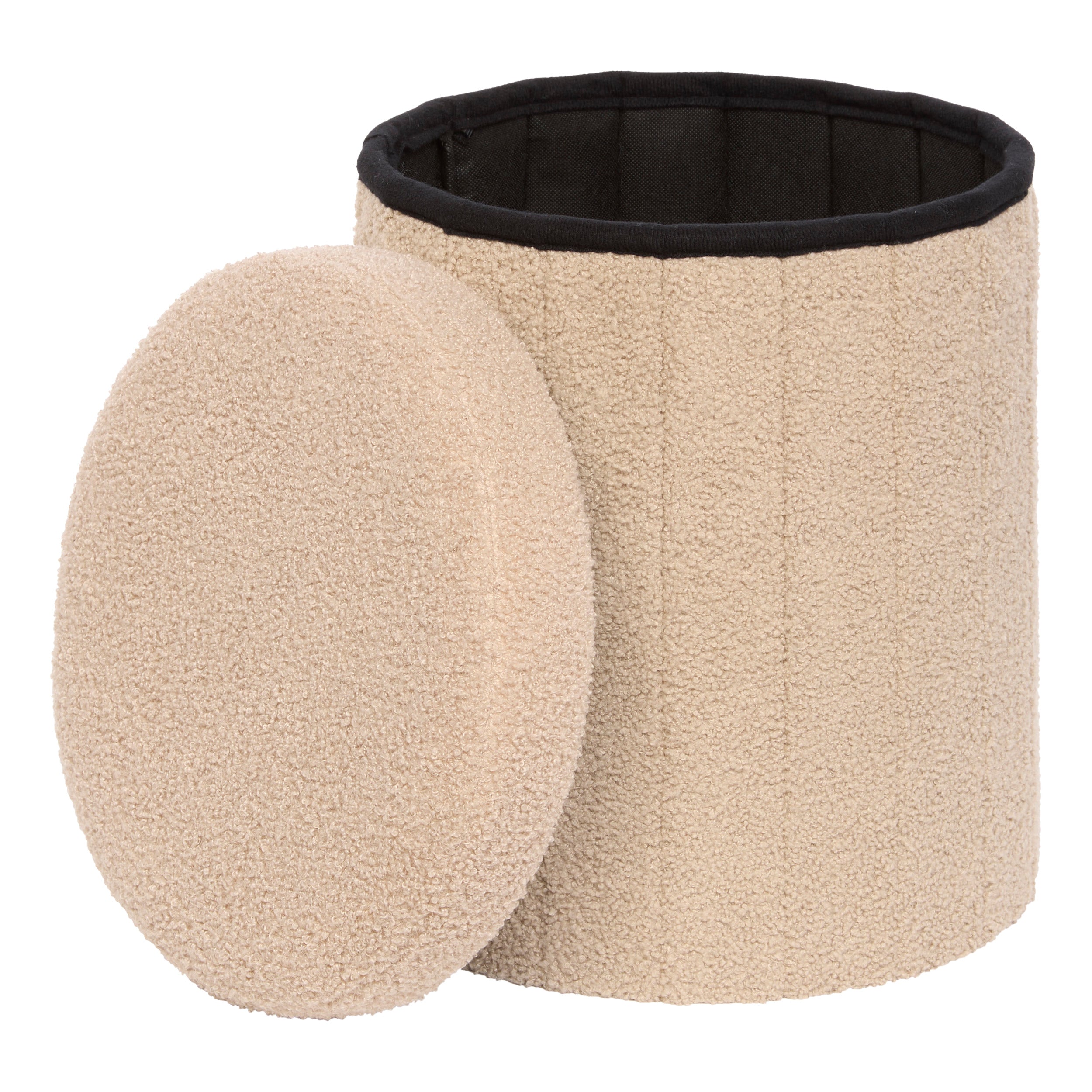 Mobilier interior, jaiko bge boucl fold pouf - Atmosphera