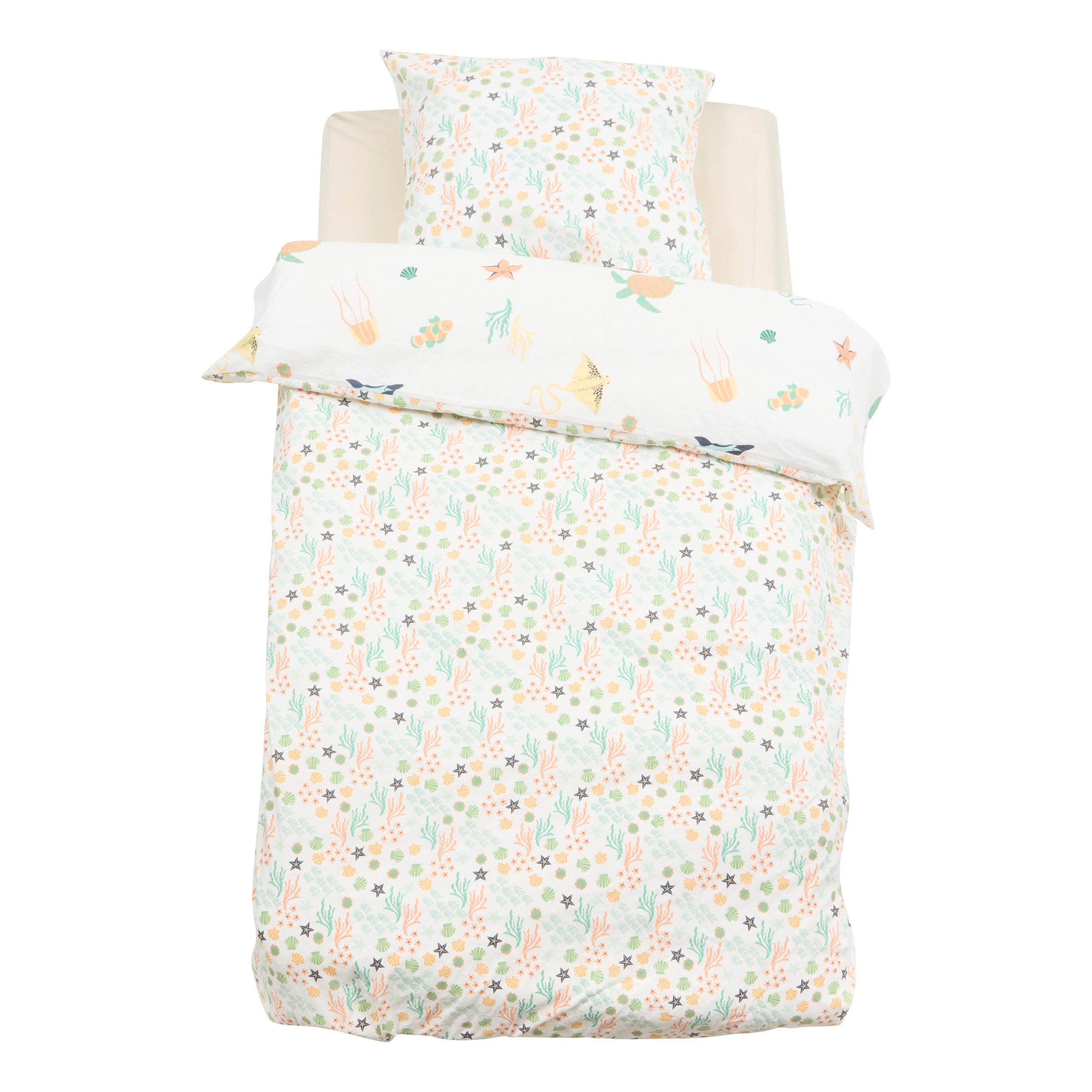 Decoratiune copii, sea printed bedset 140 x 200 cm - Atmosphera For Kids