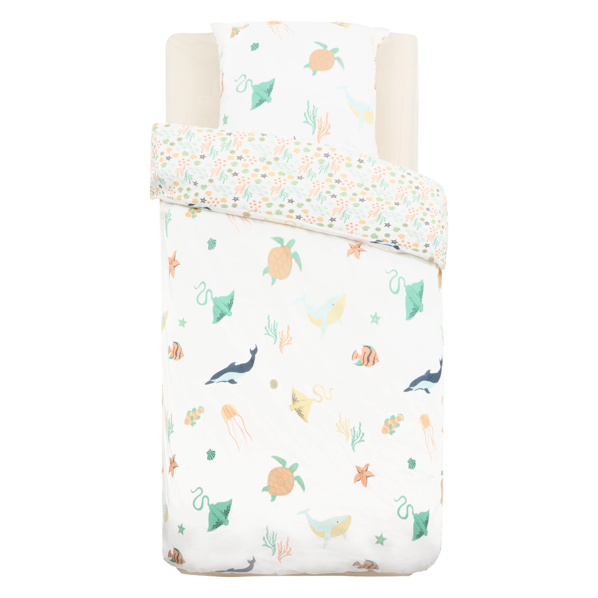 Decoratiune copii, sea printed bedset 140 x 200 cm - Atmosphera For Kids