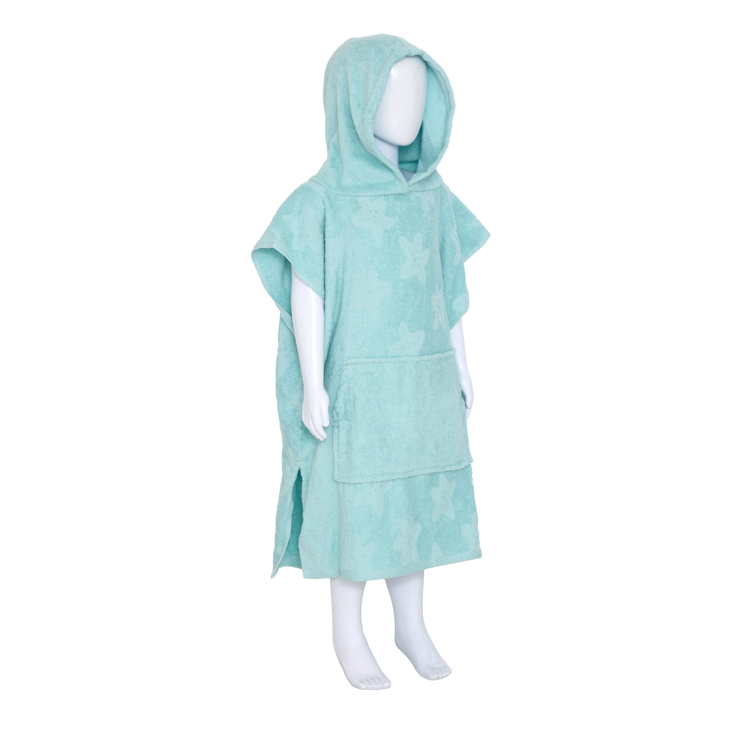 Decoratiune copii, sea bath cape glove set albastru - Atmosphera For Kids