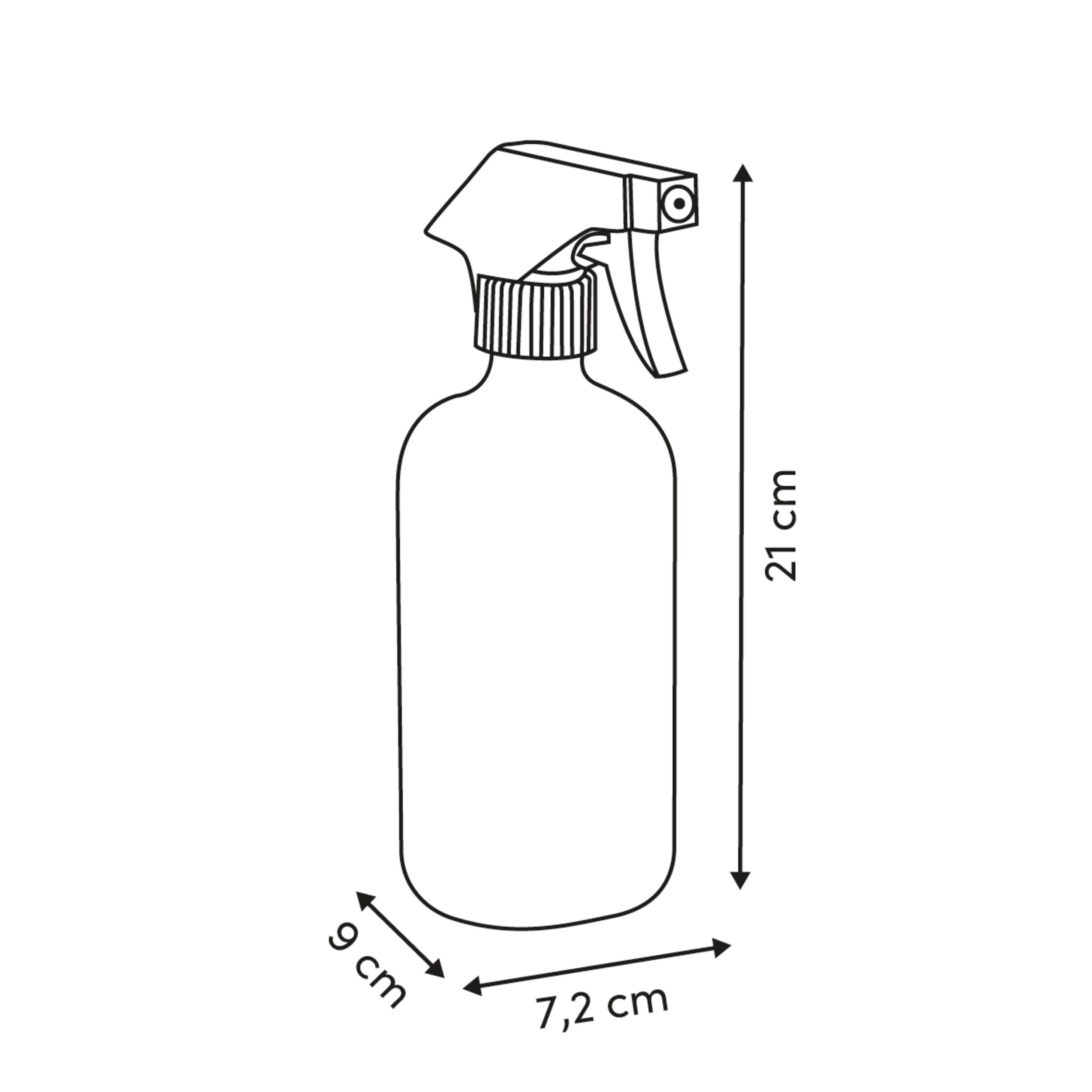 Pulverizator 500 ml PET transparent in display