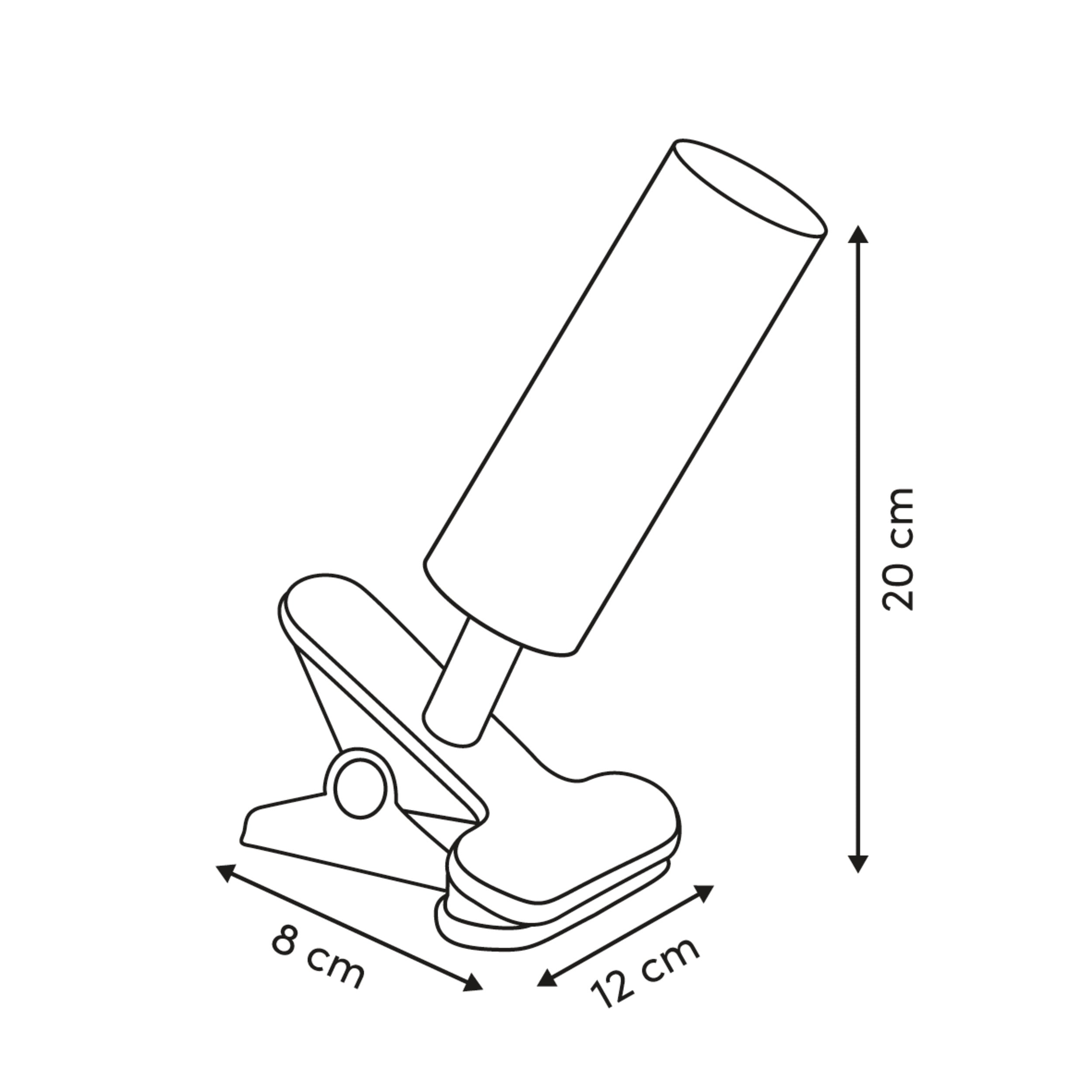 USB LED clip on lamp alb - Smart System