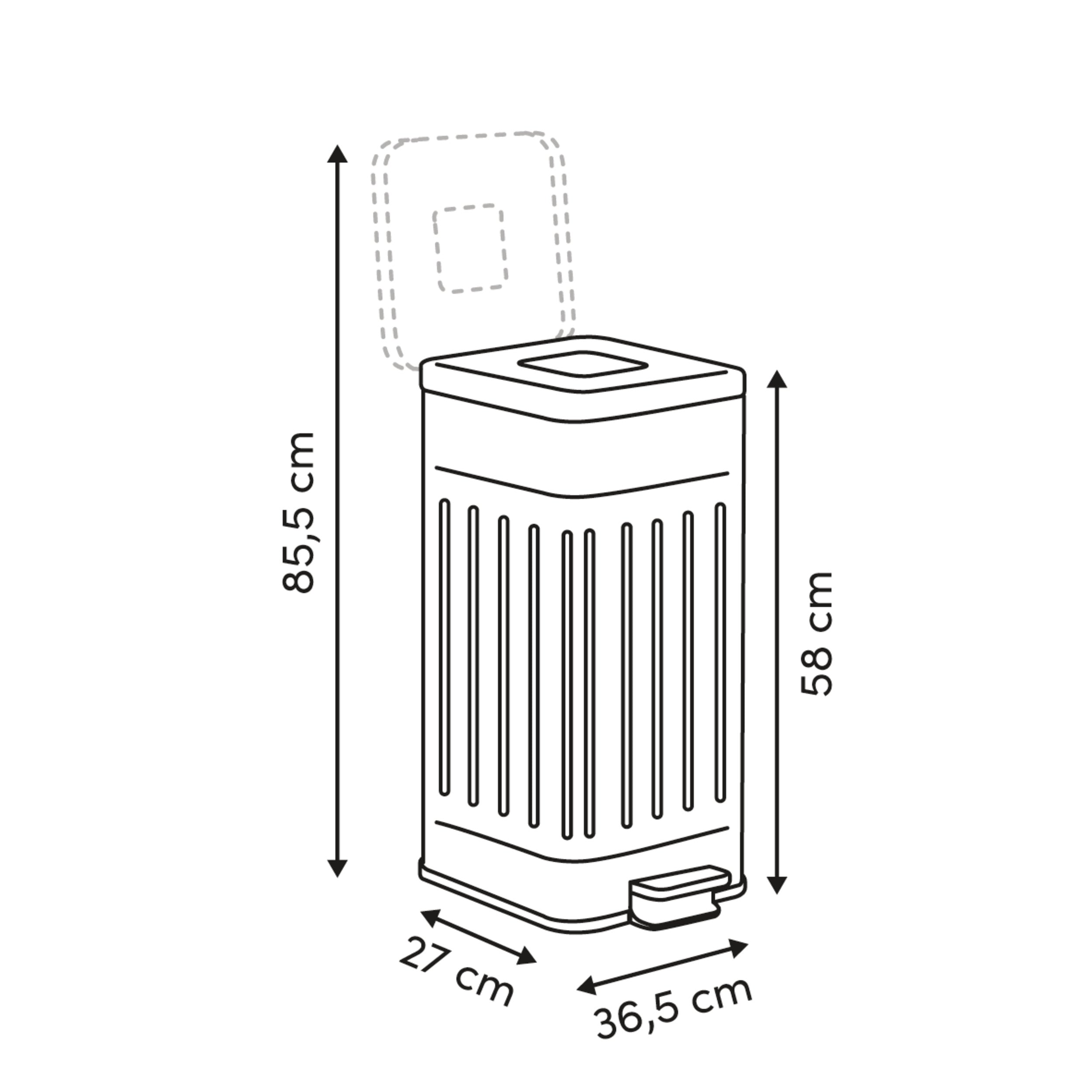 Bin stl 30 l clay nova - Five