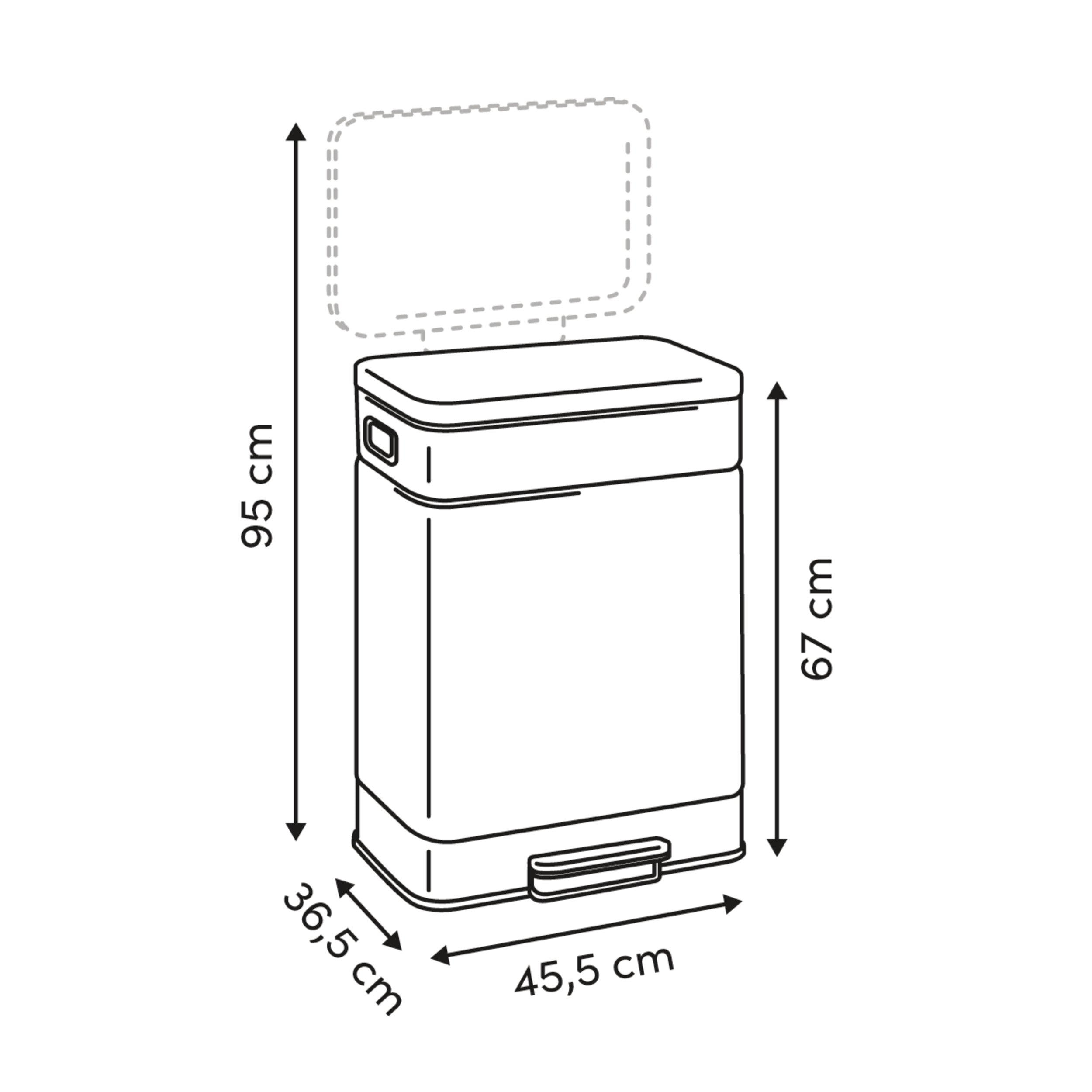 Bin sort stl 2x30l clay nova - Five