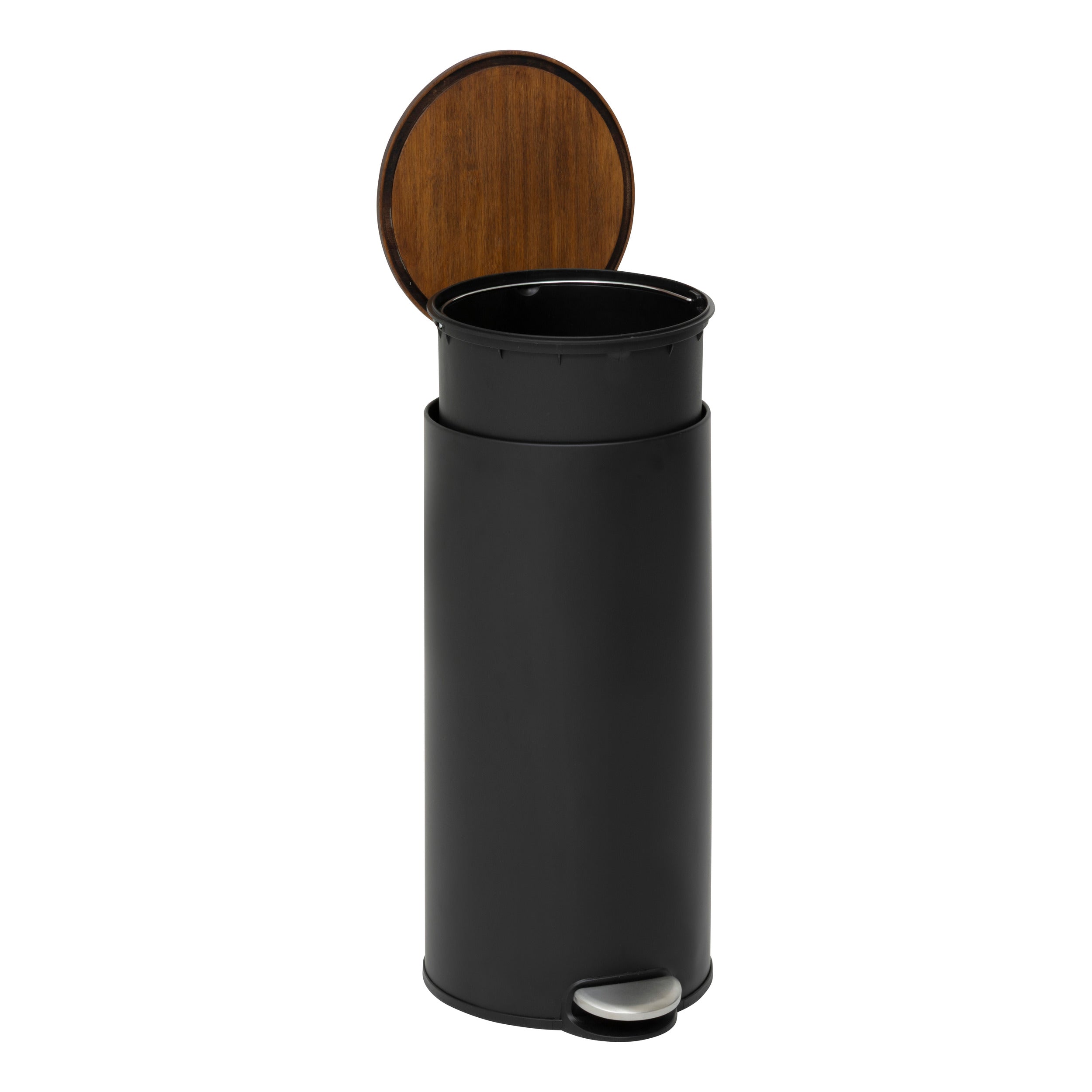 Bin 30 l negru ef acacia modern - Five