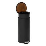 Bin 30 l negru ef acacia modern - Five