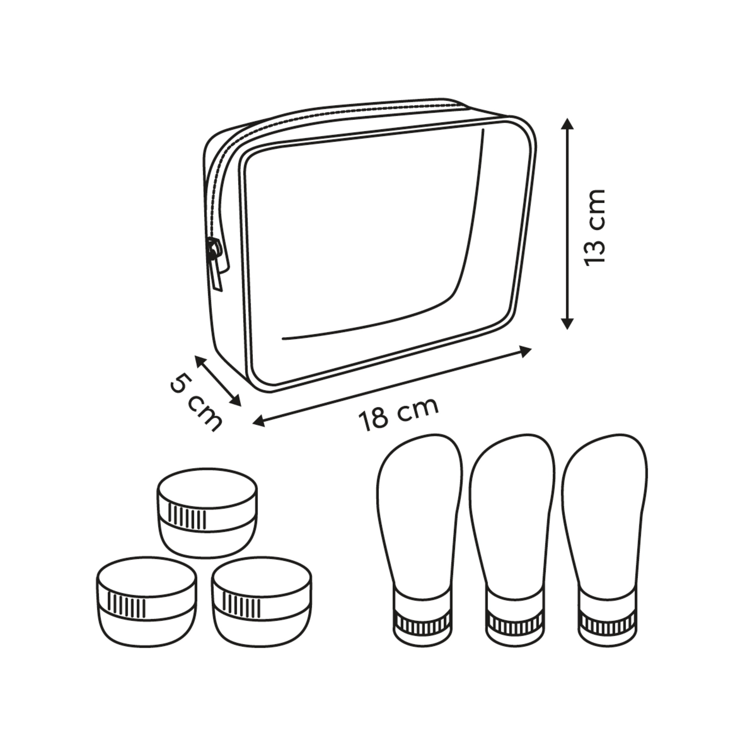 Set 6 pcs set silicone - Five