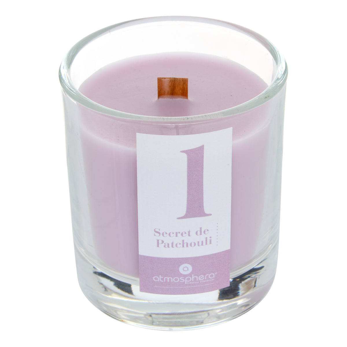Lumanare parfumata rotunda "Numia" - Parfum floral, Patchouli, 180 g - Atmosphera