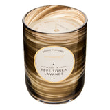 Lumanare parfumata rotunda "Wavy" - Parfum floral, Tonka si lavanda, 275 g - Atmosphera