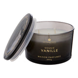 Lumanare parfumata "Glowy" - Aroma gourmand, Vanilie, 440 g - Atmosphera