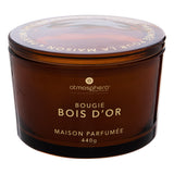 Lumanare parfumata "Glowy" - Parfum lemnos, Lemn, 440 g - Atmosphera