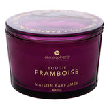 Lumanare parfumata "Glowy" - Parfum fructat, Zmeura, 440 g - Atmosphera