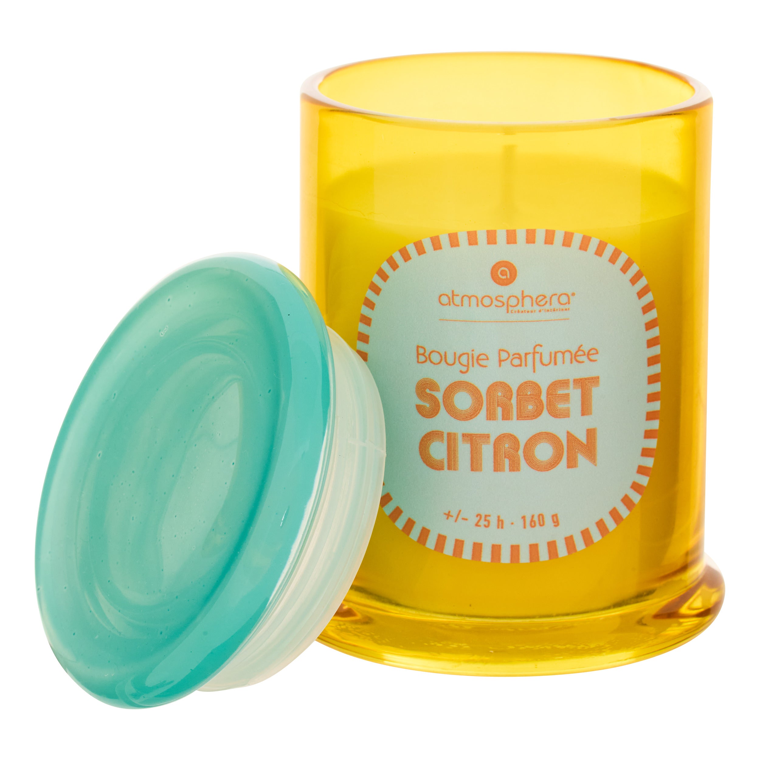 Lumanare parfumata rotunda "Sorbet" - Mai multe arome, 160 g - Atmosphera
