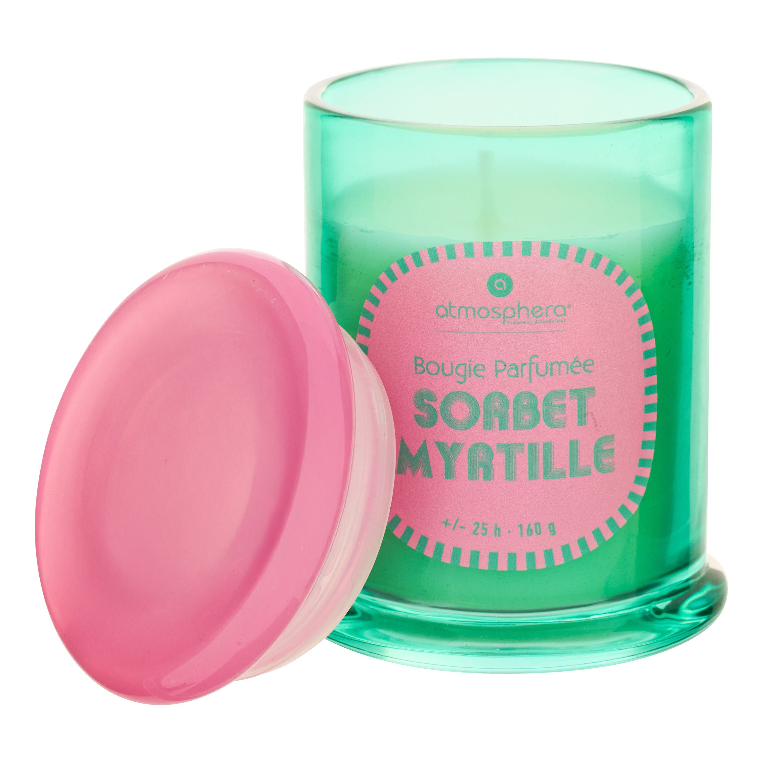 Lumanare parfumata rotunda "Sorbet" - Mai multe arome, 160 g - Atmosphera