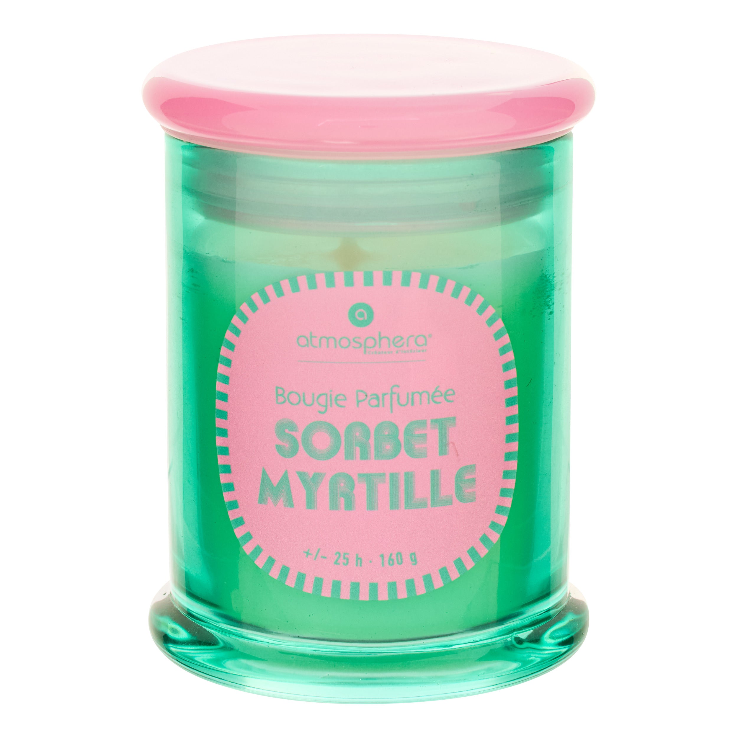 Lumanare parfumata rotunda "Sorbet" - Mai multe arome, 160 g - Atmosphera