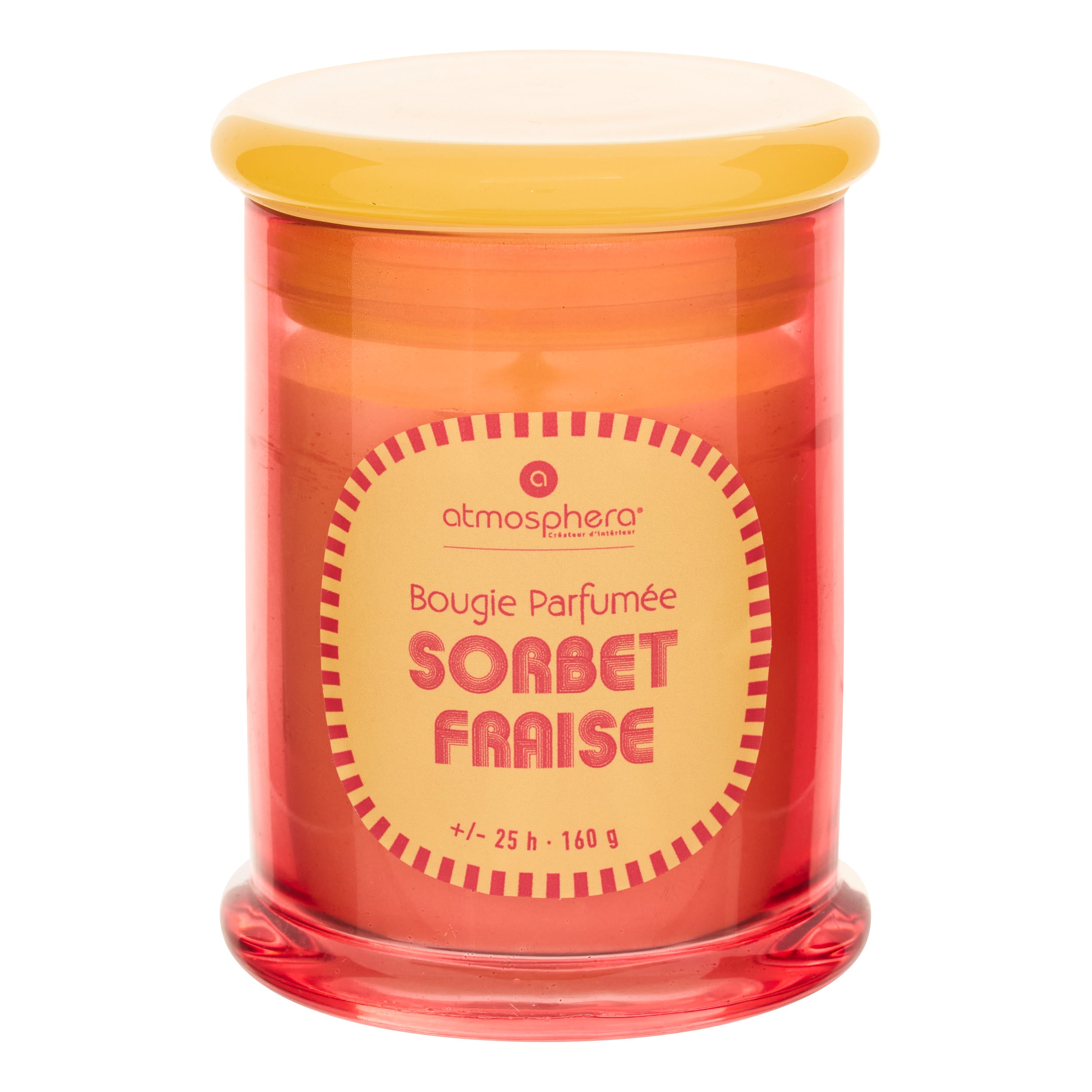 Lumanare parfumata rotunda "Sorbet" - Mai multe arome, 160 g - Atmosphera