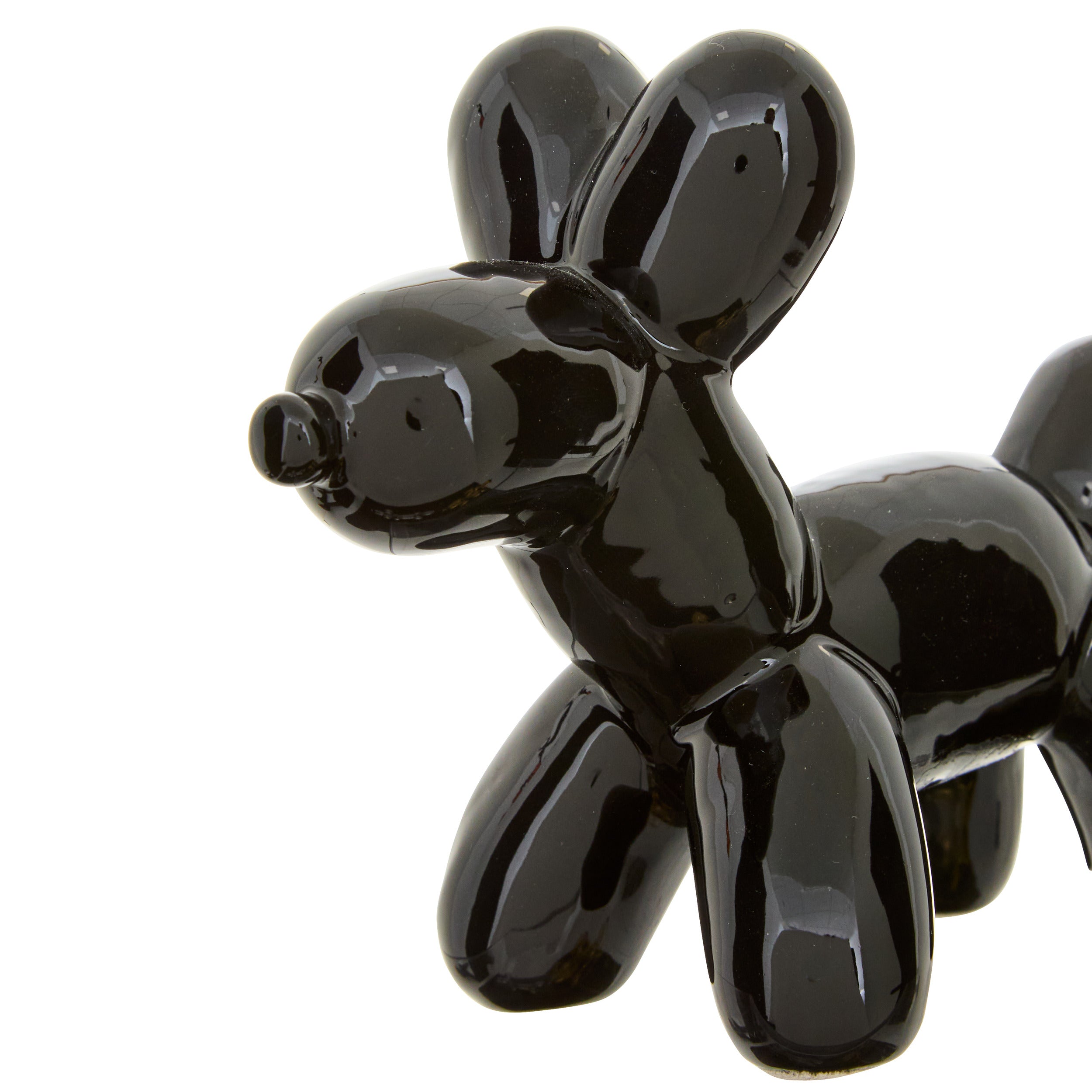Dog ceramica theo negru H13,5 cm - Atmosphera