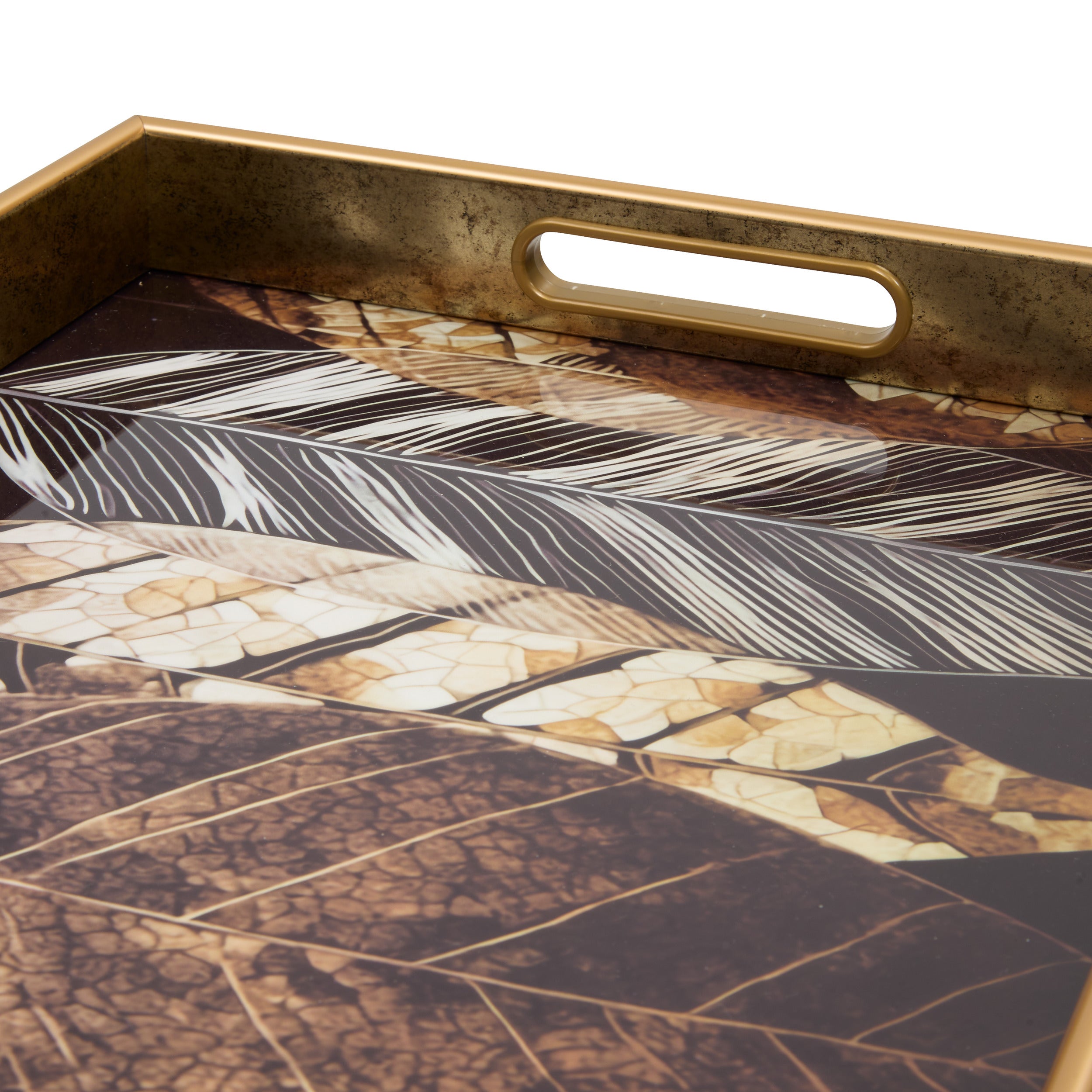 Elya dreptunghiular leaf pl tray - Atmosphera