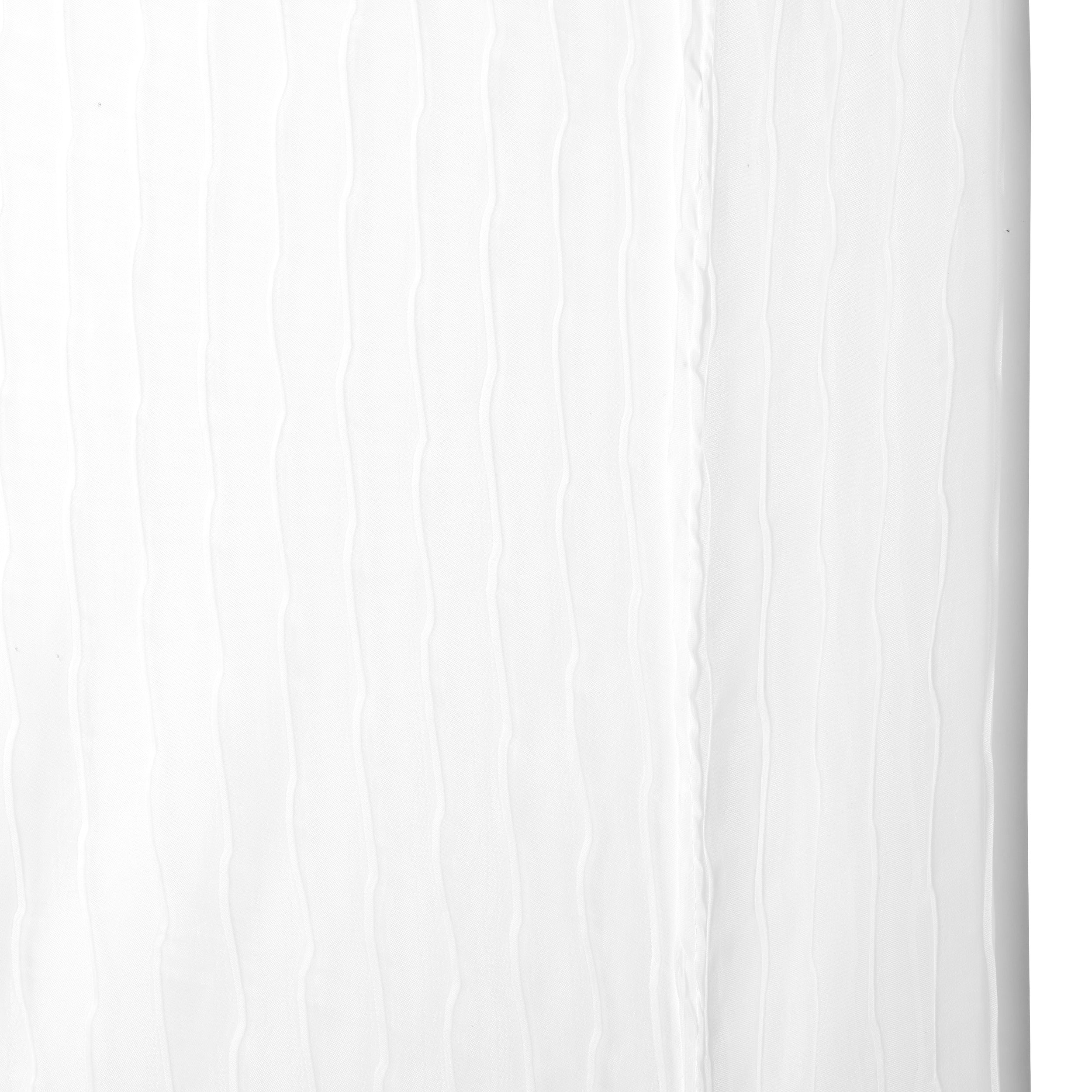 Textila pentru casa, net curt mila alb 140 x 240 cm - Atmosphera