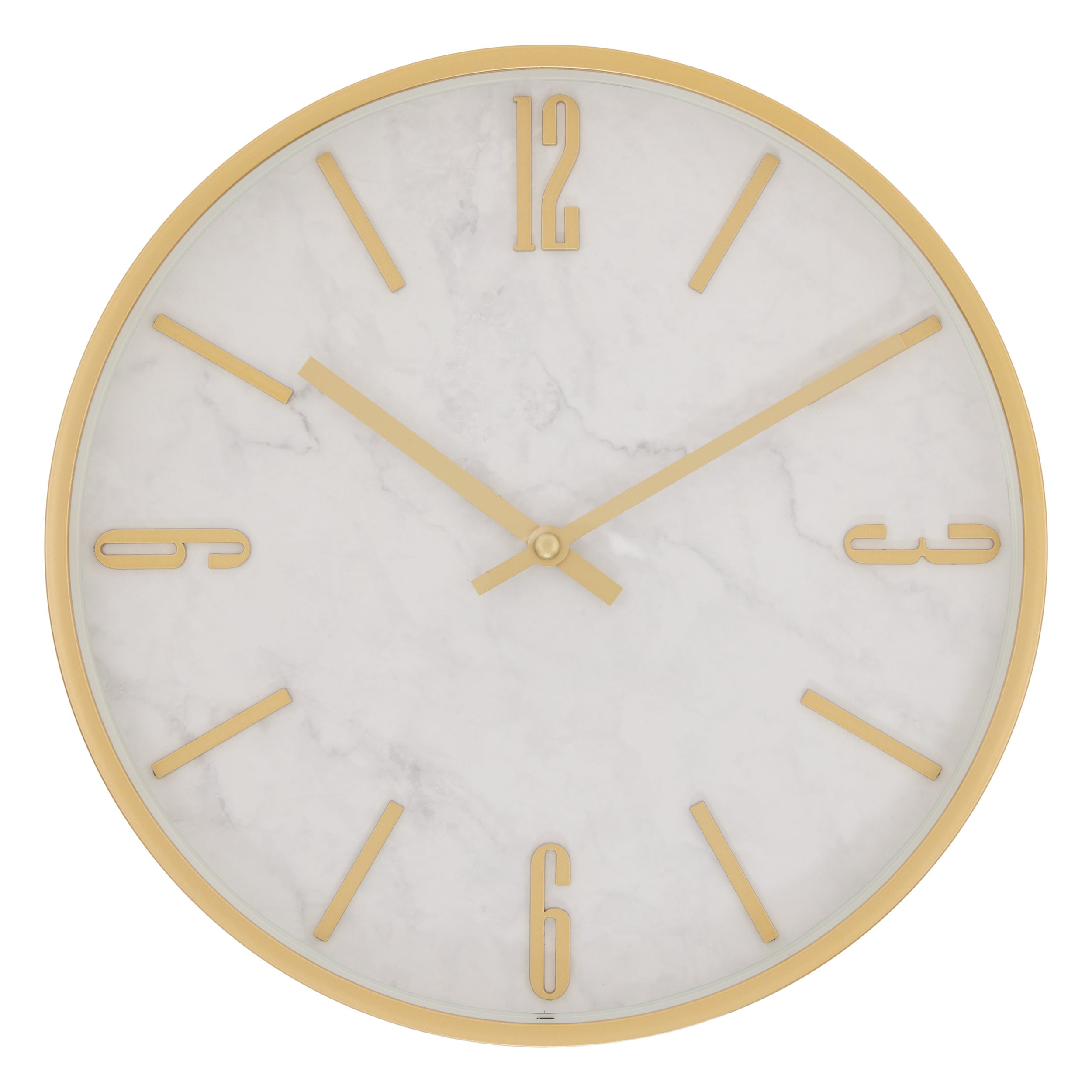 Decoratiune de perete, pl clock marbel nathalie D29 cm - Atmosphera
