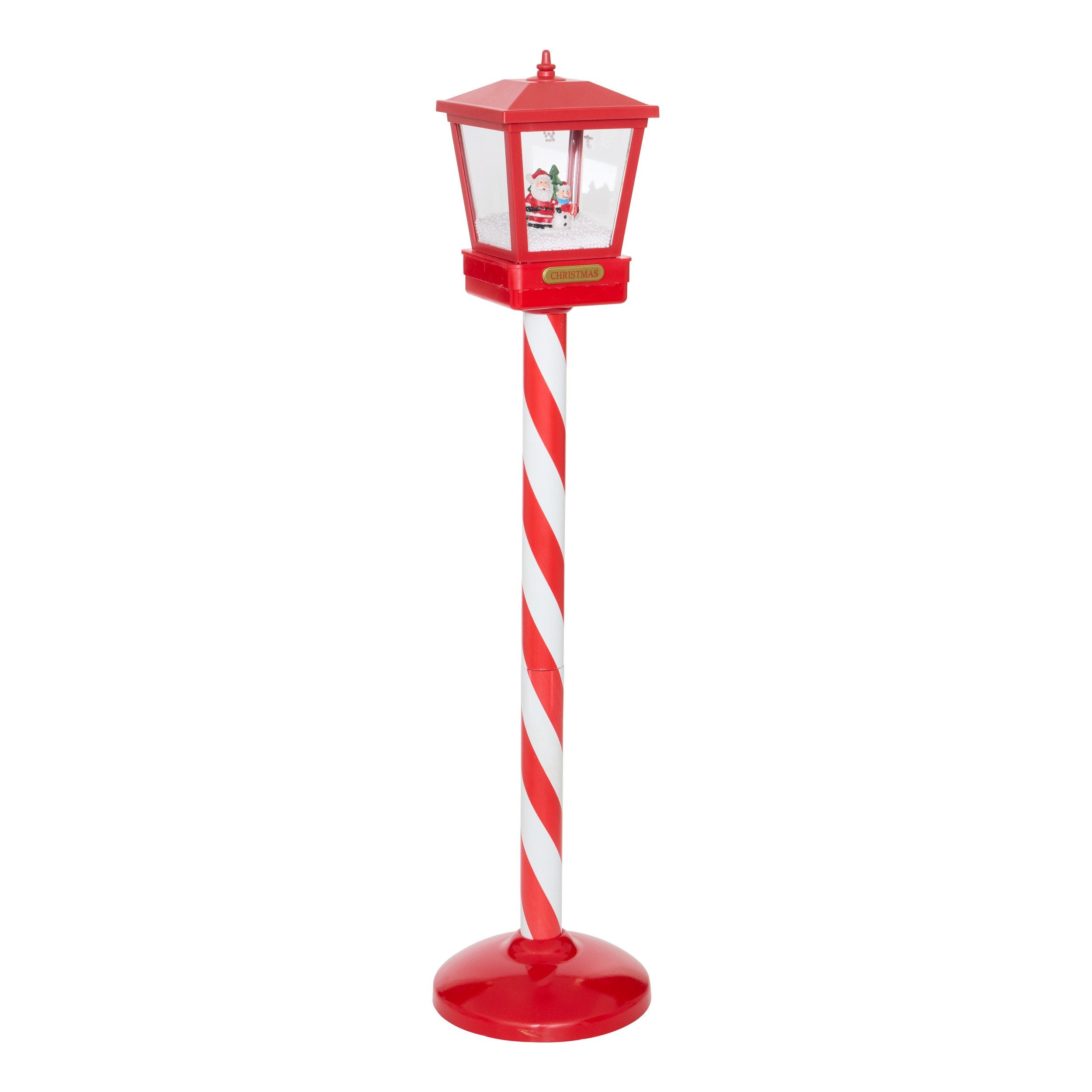 Lampadar luminos 2 LED, rosu, H 80 cm | Atmosphera