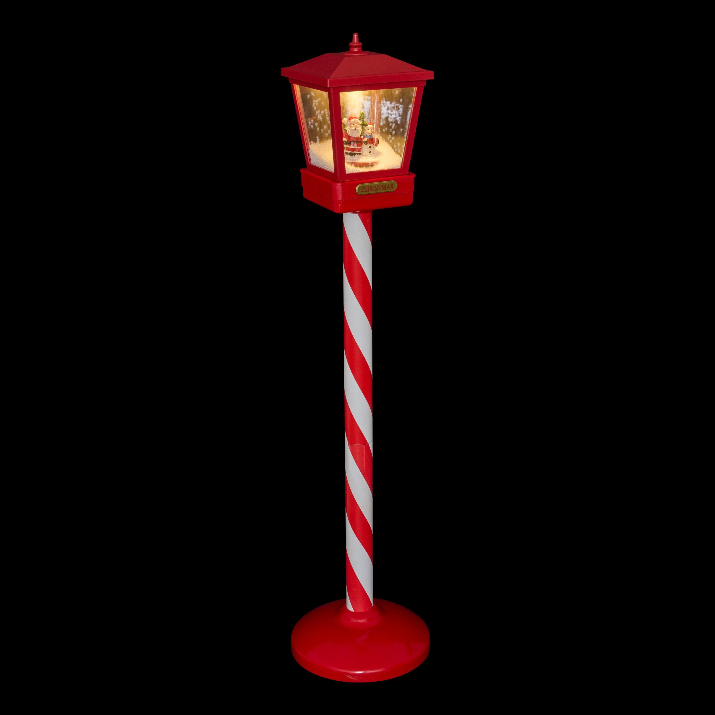 Lampadar luminos 2 LED, rosu, H 80 cm | Atmosphera