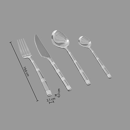 Set tacamuri inox 24 piese borah - Secret de Gourmet