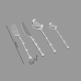Set tacamuri inox 24 piese borah - Secret de Gourmet