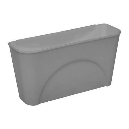Scurgator de vase compact din metal si PVC, gri, L 36,5 cm