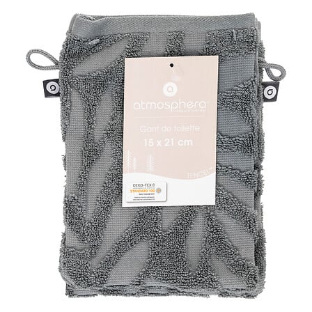 Manusa baie set 2 buc,gri inchis,15x21-Atmosphera