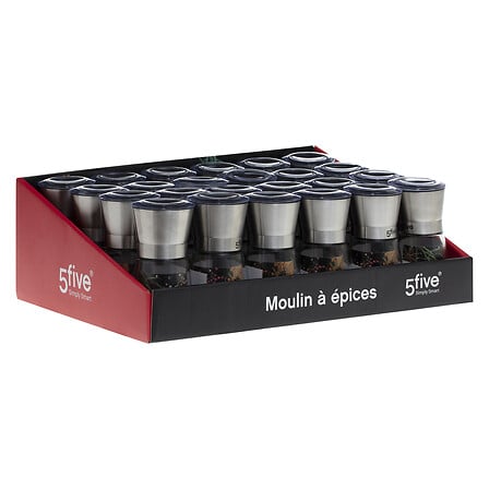 Rasnita sticla cu inox 13,5 cm disp - Five