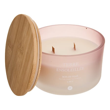 Lumanare parfumata rotunda "Sana" - Parfum fructat, Lemn de smochin, 420 g - Atmosphera